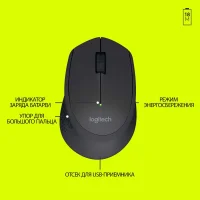 Мышь Logitech M280 Wireless Mouse Black 910-004287 фото 2